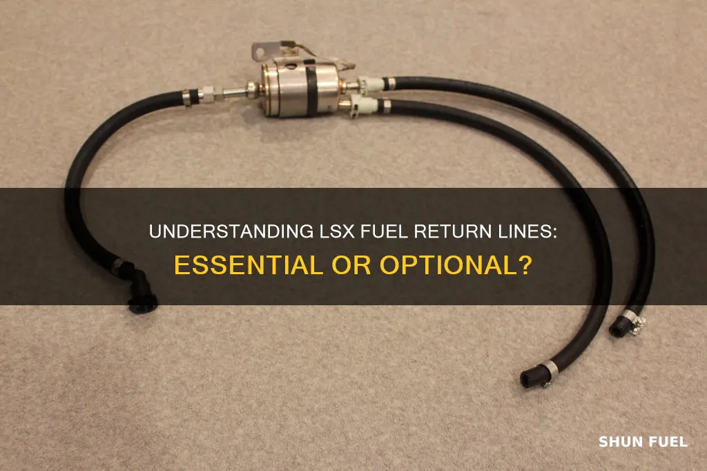 do i need a fuel return line on lsx