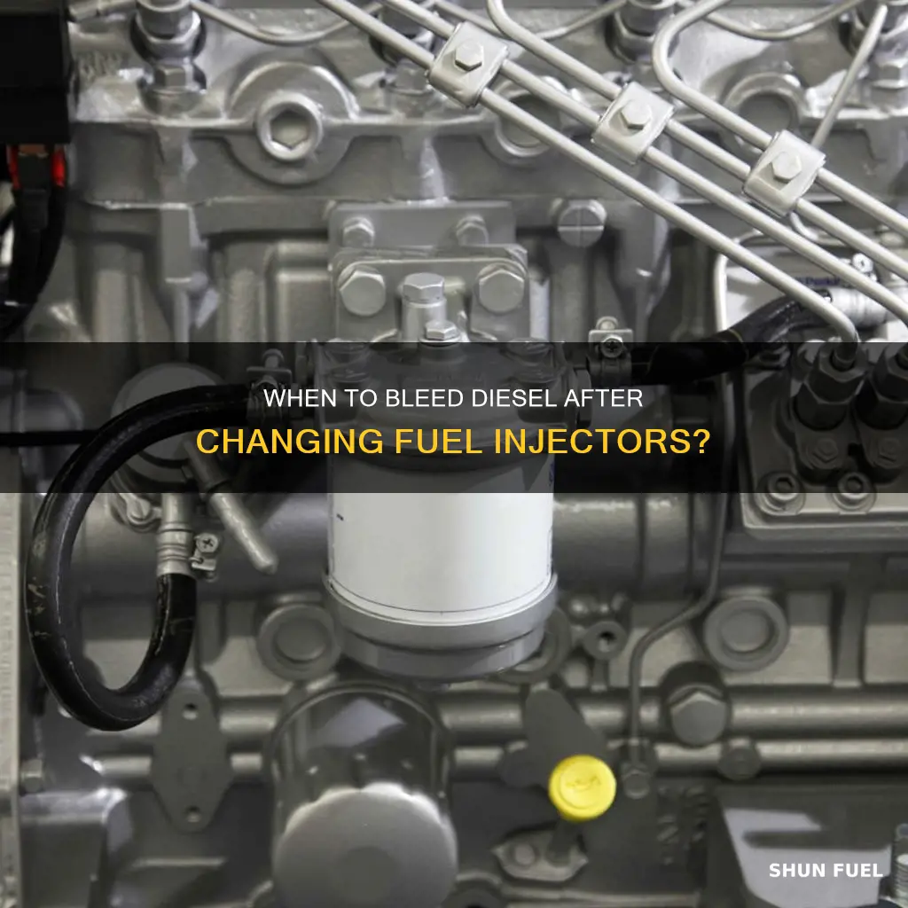 do i need to bleed diesel after changing fuel injector