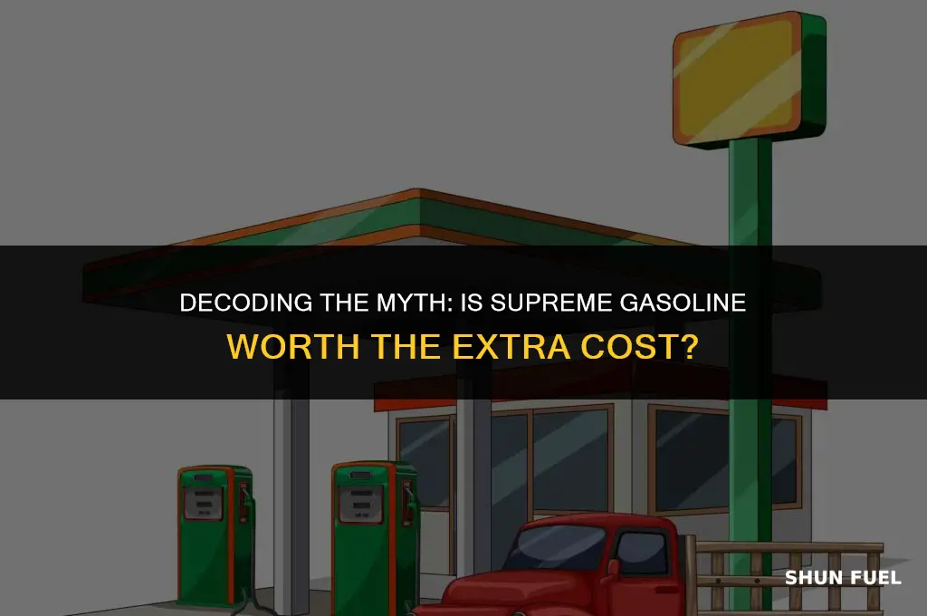 do i need to buy supreme gasoline