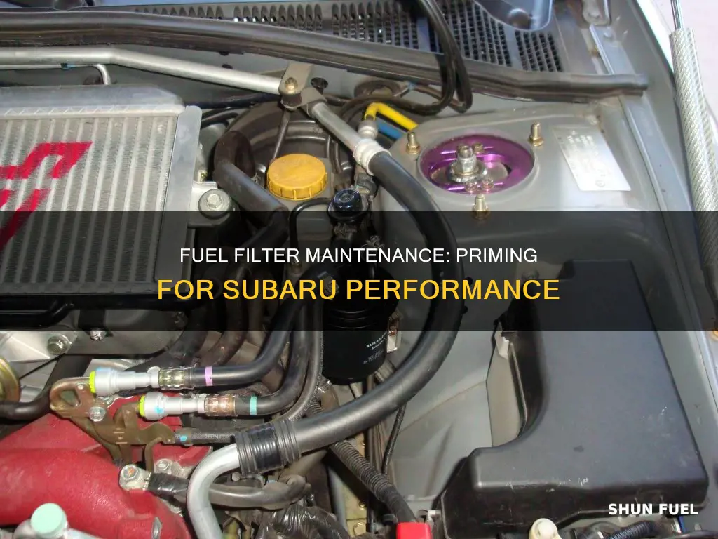 do i need to prime fuel filter subaru
