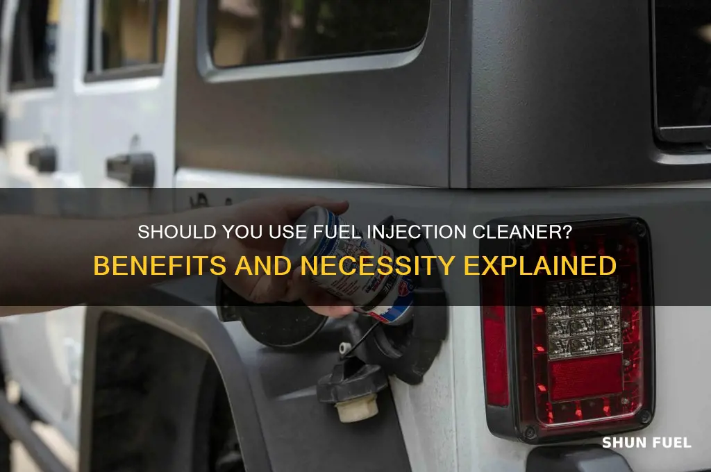 do i need to use fuel injection cleaner