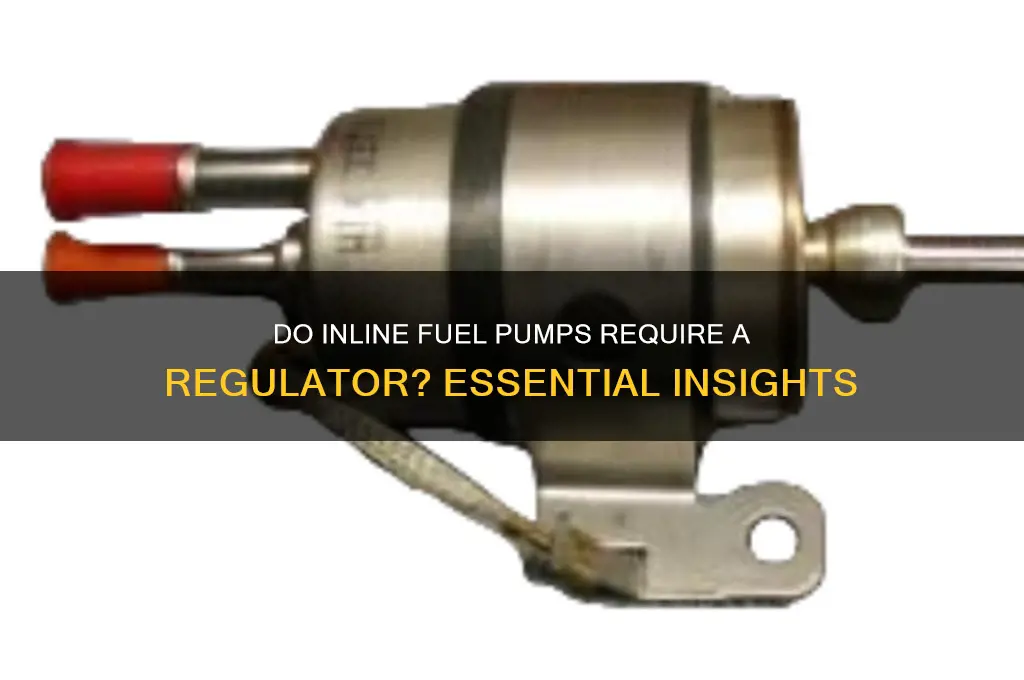 do inline fuel pumps need a regulator
