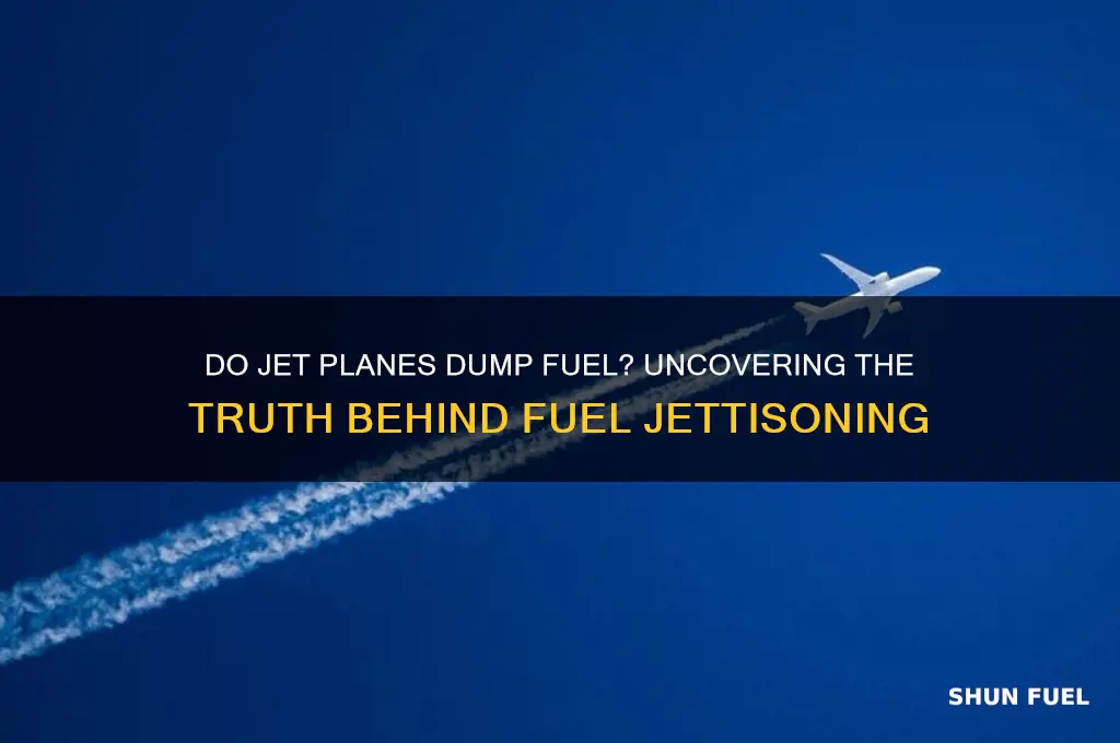 do jet planes dump fuel