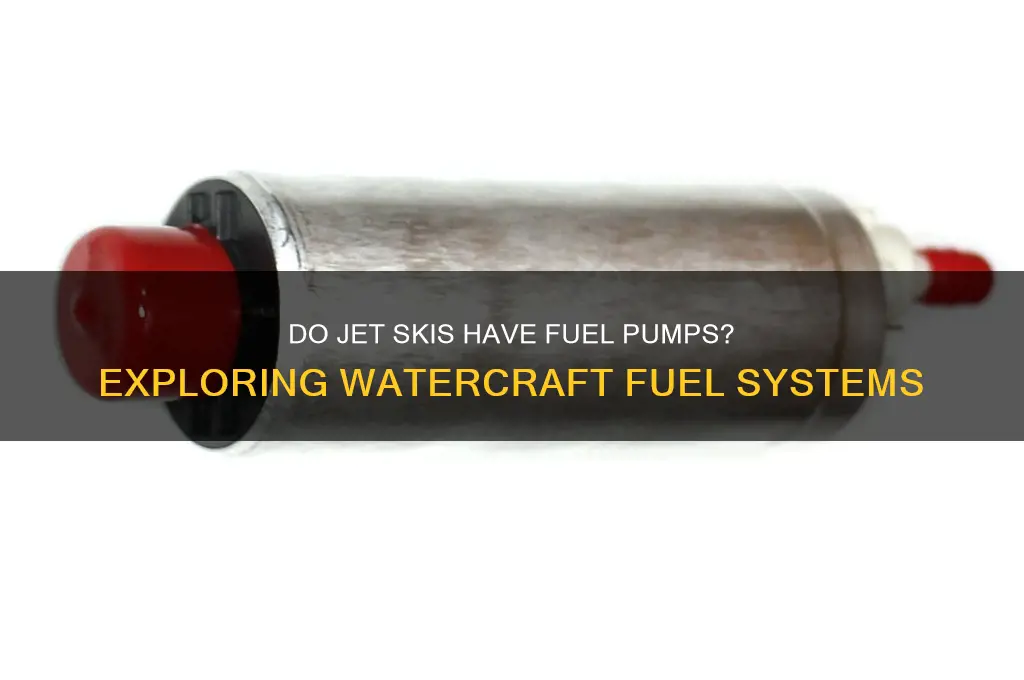 do jet skis have fuel pumps