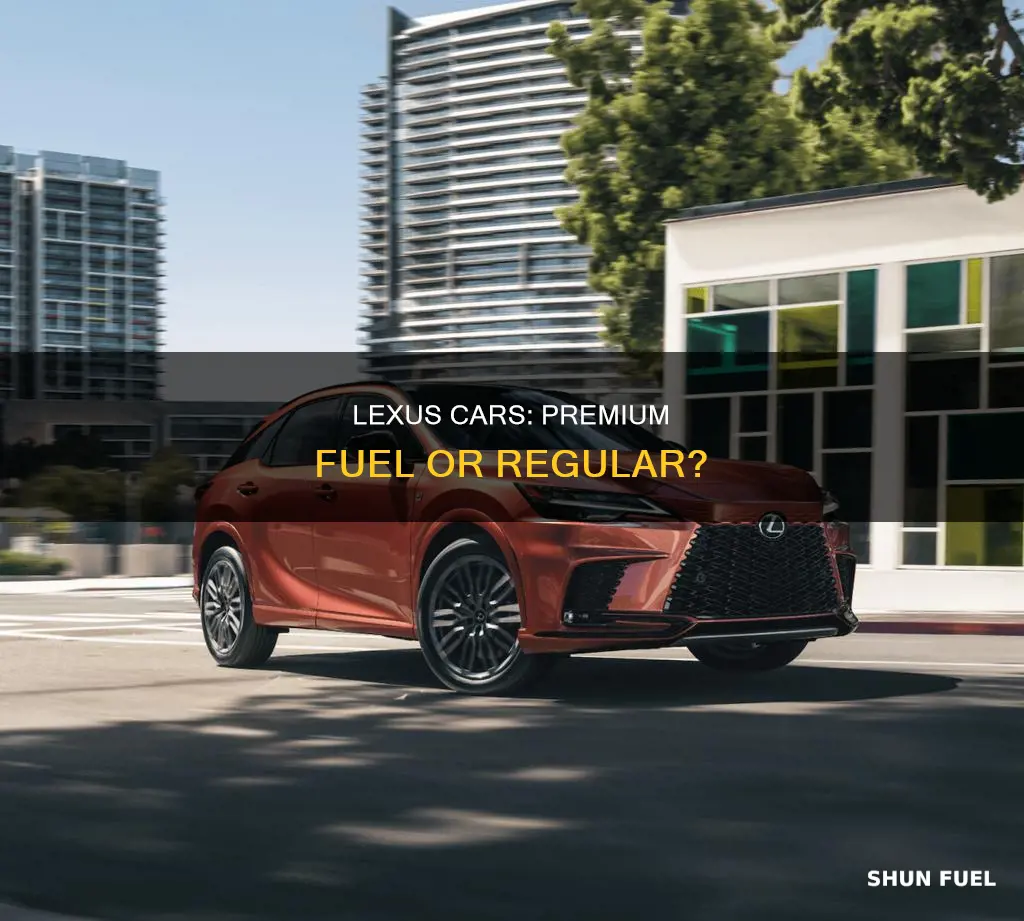 do lexus cars require premium fuel