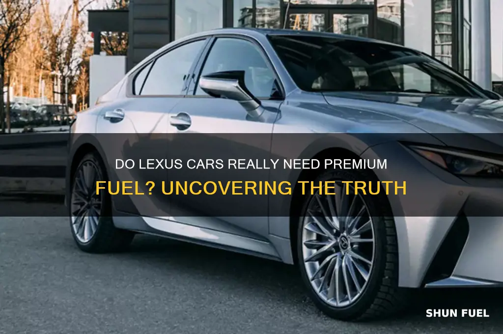 do lexus require premium fuel