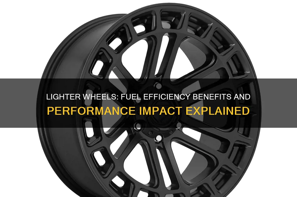 do lighter wheels save fuel