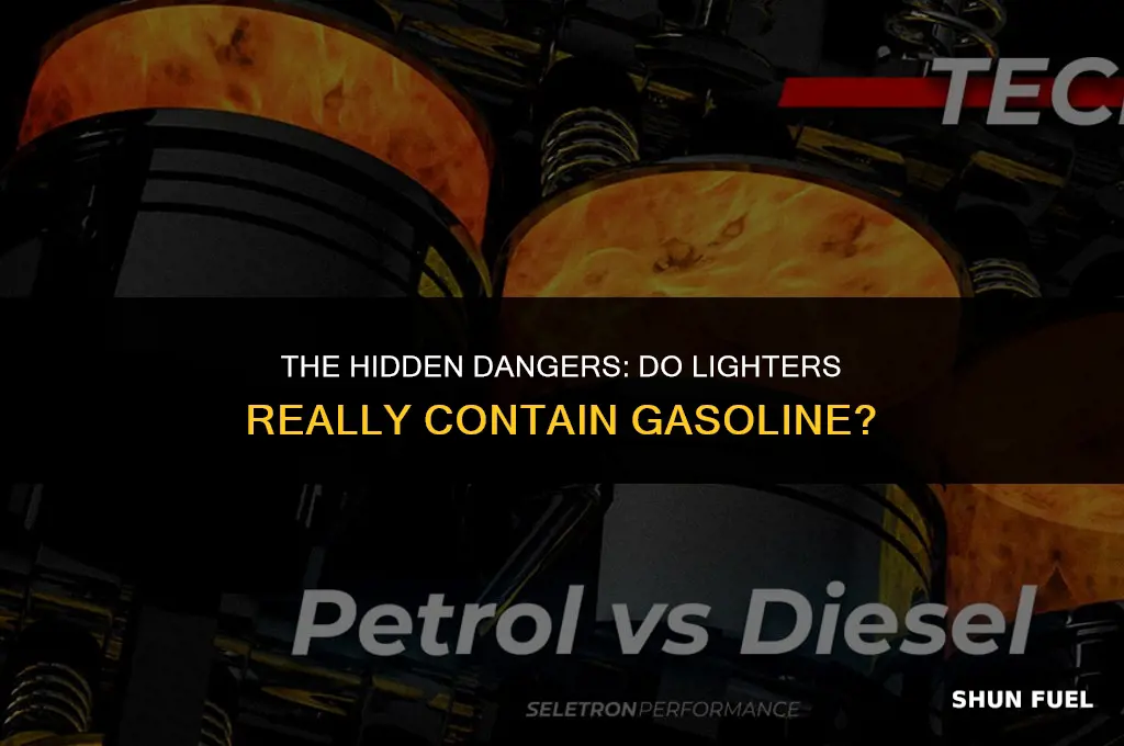 do lighters have gasoline