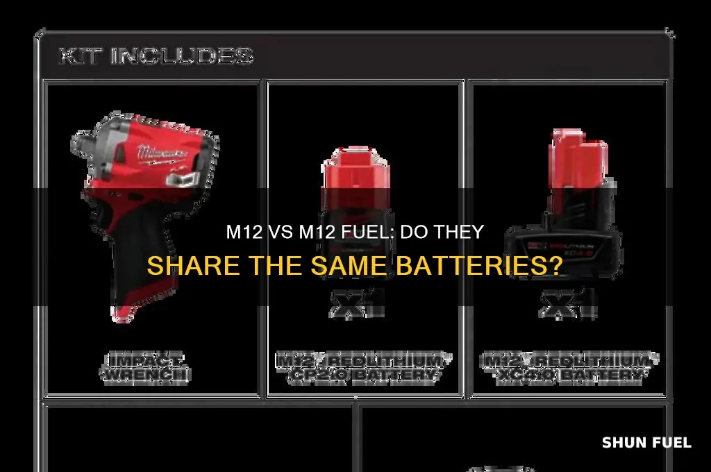 do m12 and m12 fuel tools use the same batteries