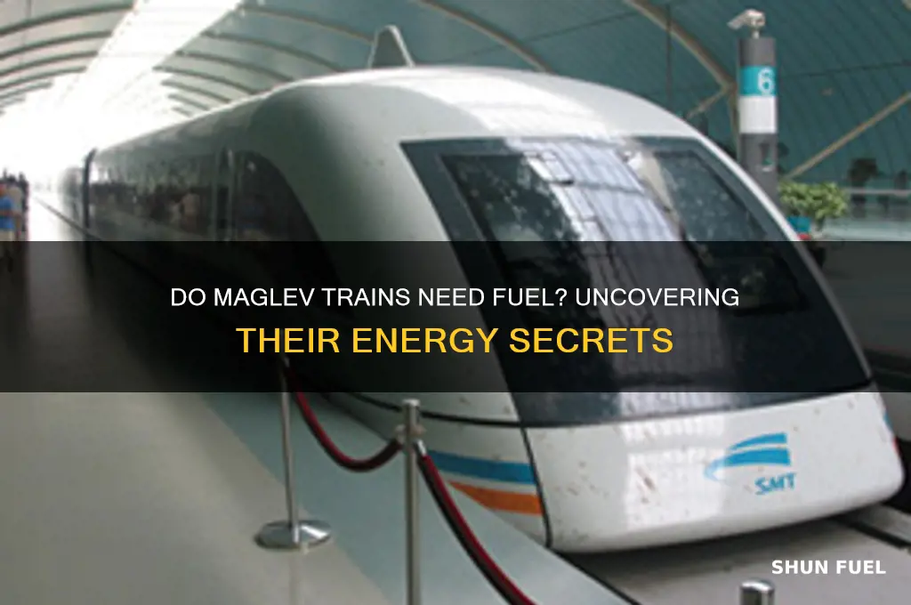 do maglev trains require fuel