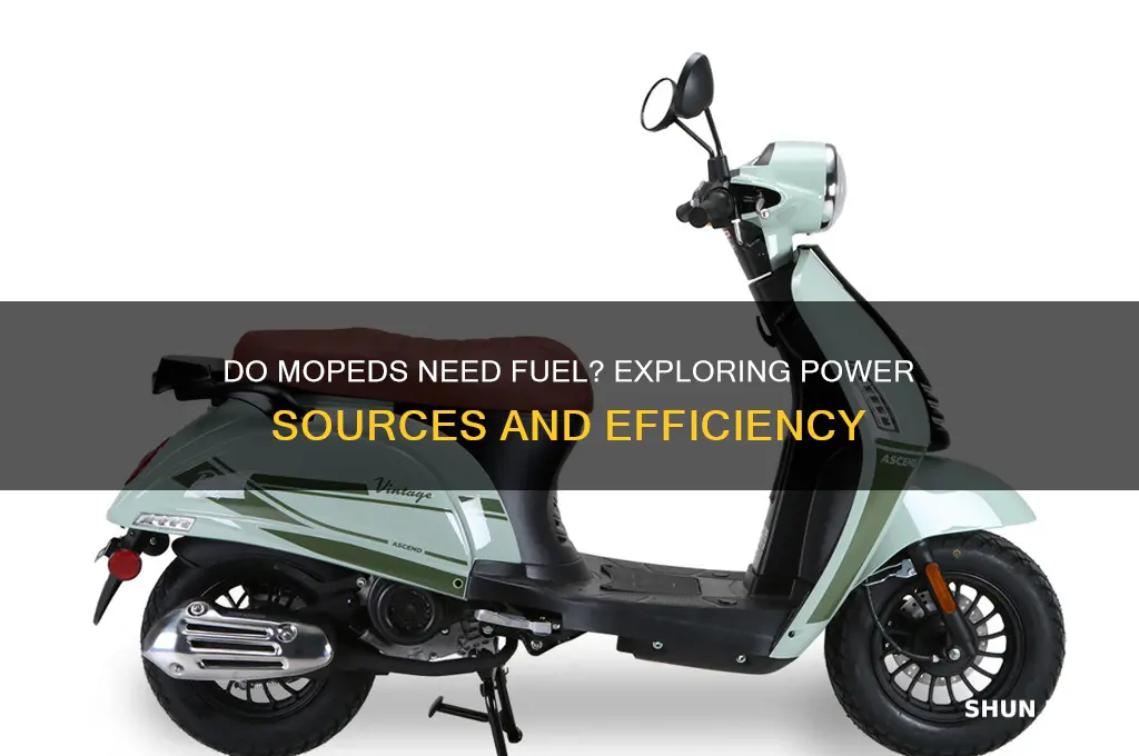 do mopeds need fuel