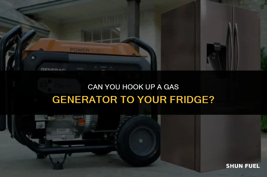 do most gasoline powered generators attach to a refrigerator