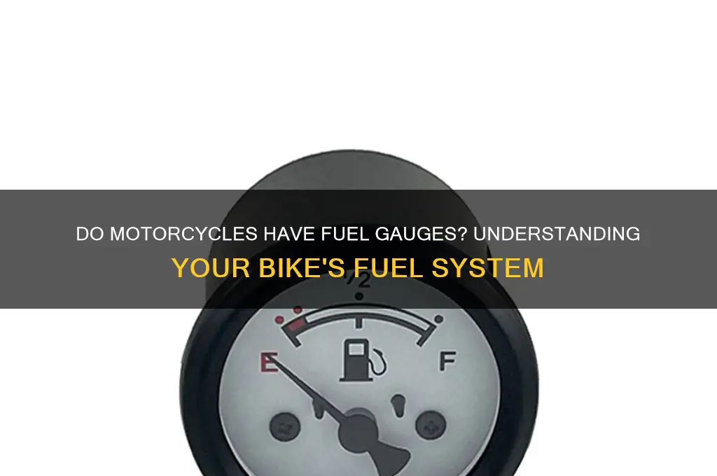 do motorcycles have fuel gauges