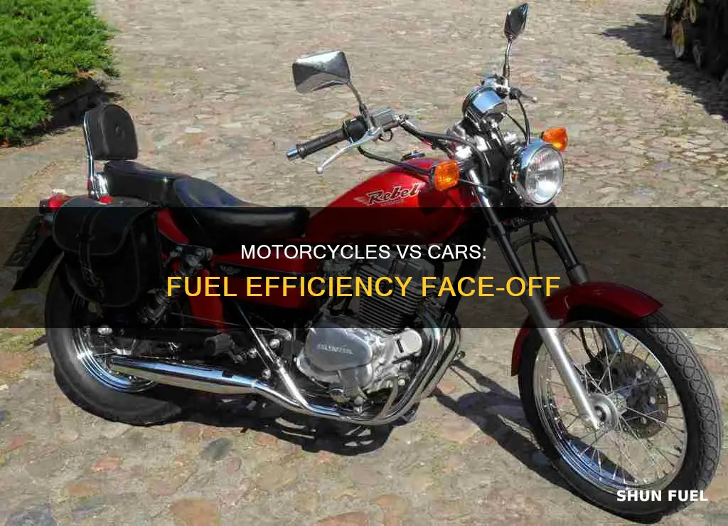 do motorcycles use less fuel than cars