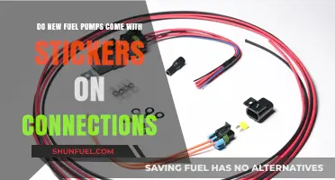 Do New Fuel Pumps Come with Stickers on Connections?