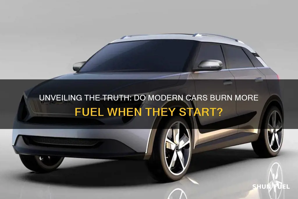 do newer cars use much fuel on startup