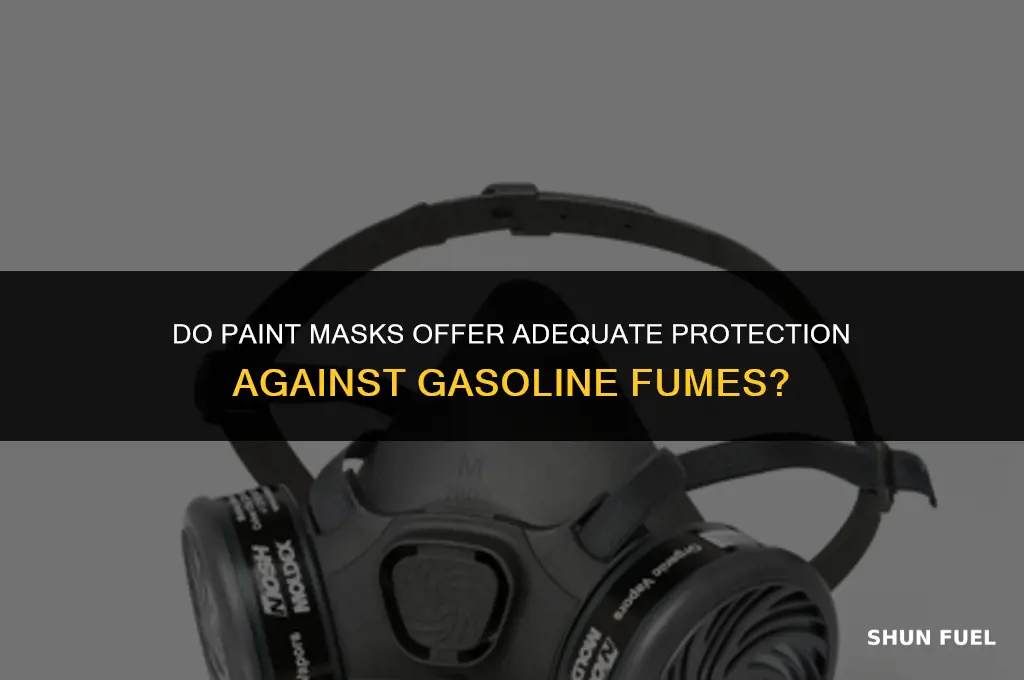 do paint masks work for gasoline fumes