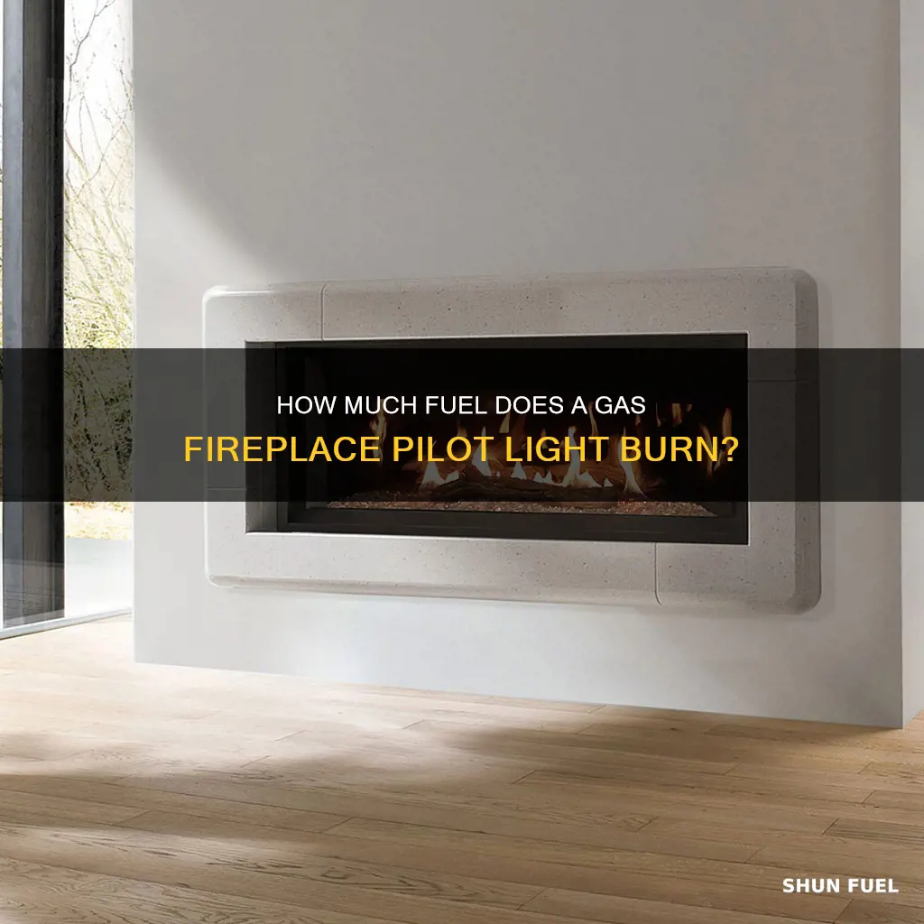 do pilot light on gas fireplace burn much fuel