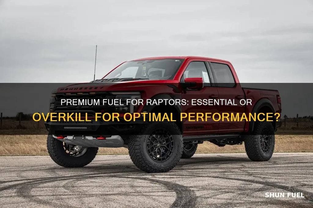 do raptors need premium fuel