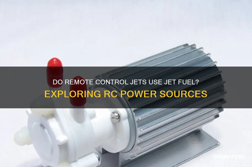 do remote control jets use jet fuel