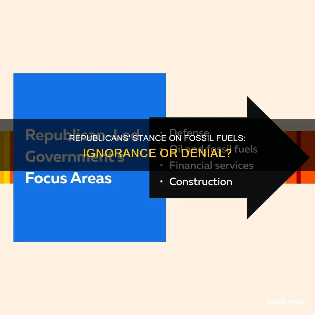 do republicans know that fossil fuels are nonrenewabl