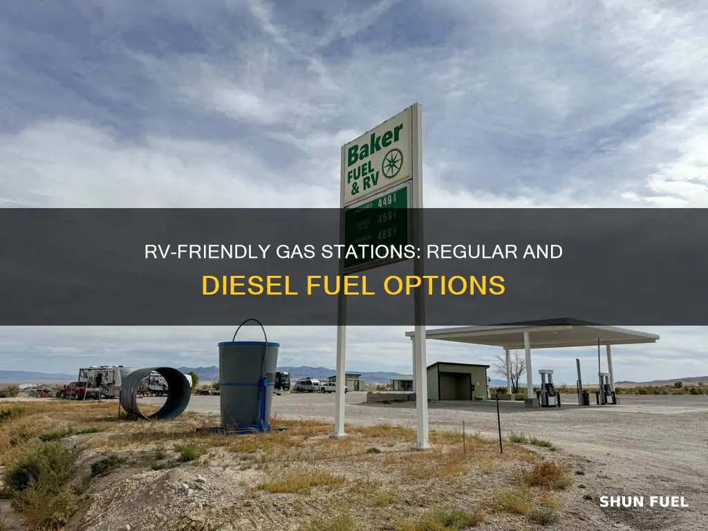 do rv friendly gas stations offer regular & diesel fuel