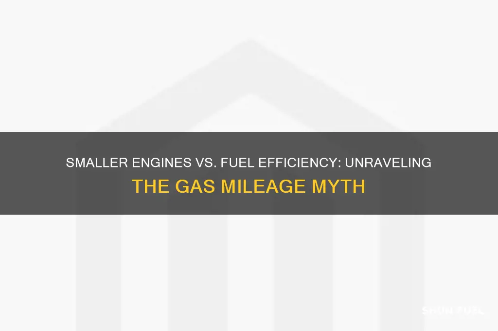 do smaller engines use less fuel