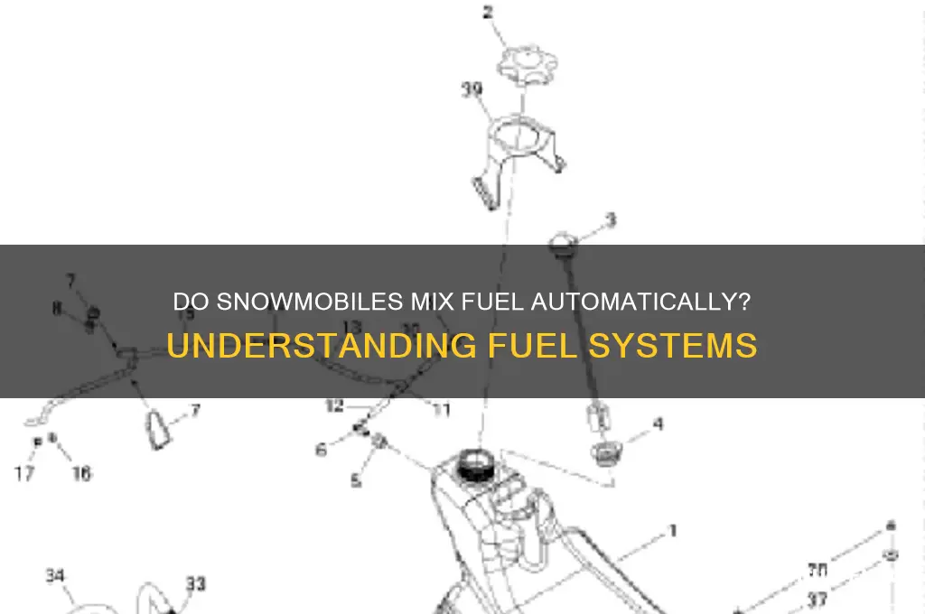 do snowmobiles mix fuel themselves