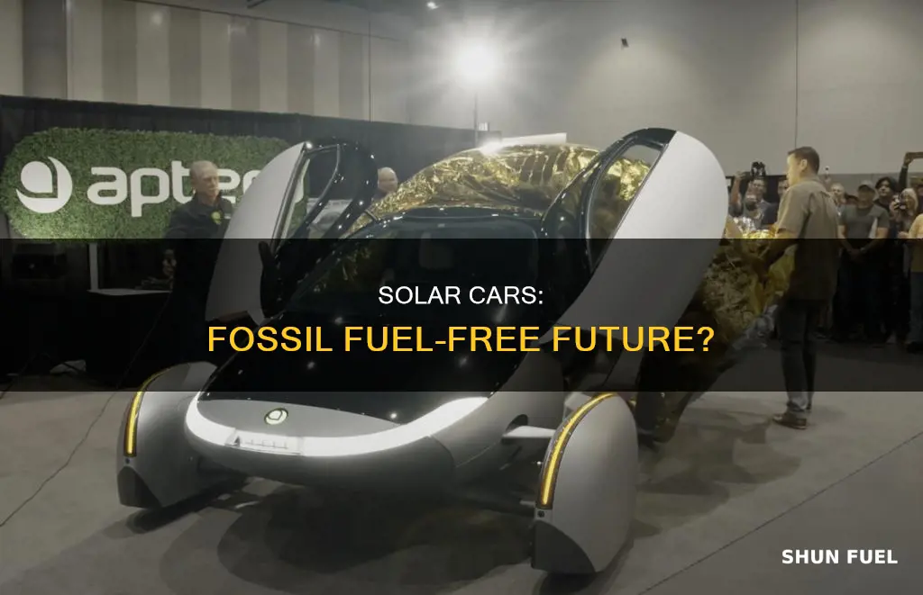 do solar energy cars use fossil fuel