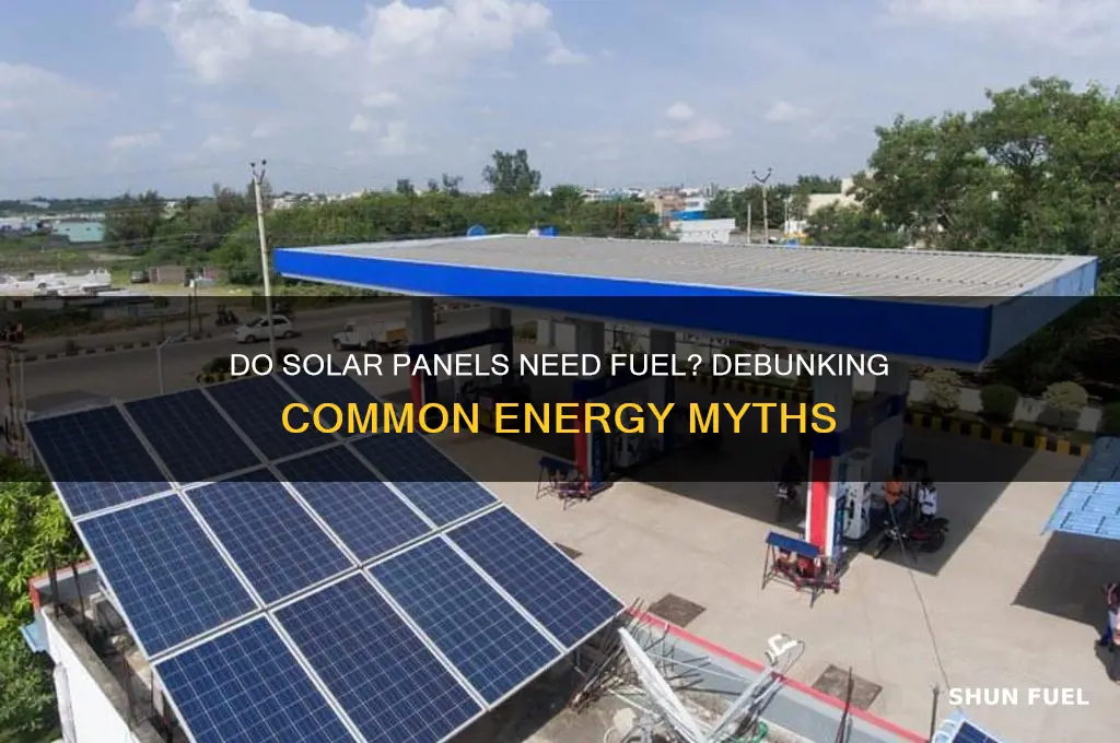 do solar panels need fuel