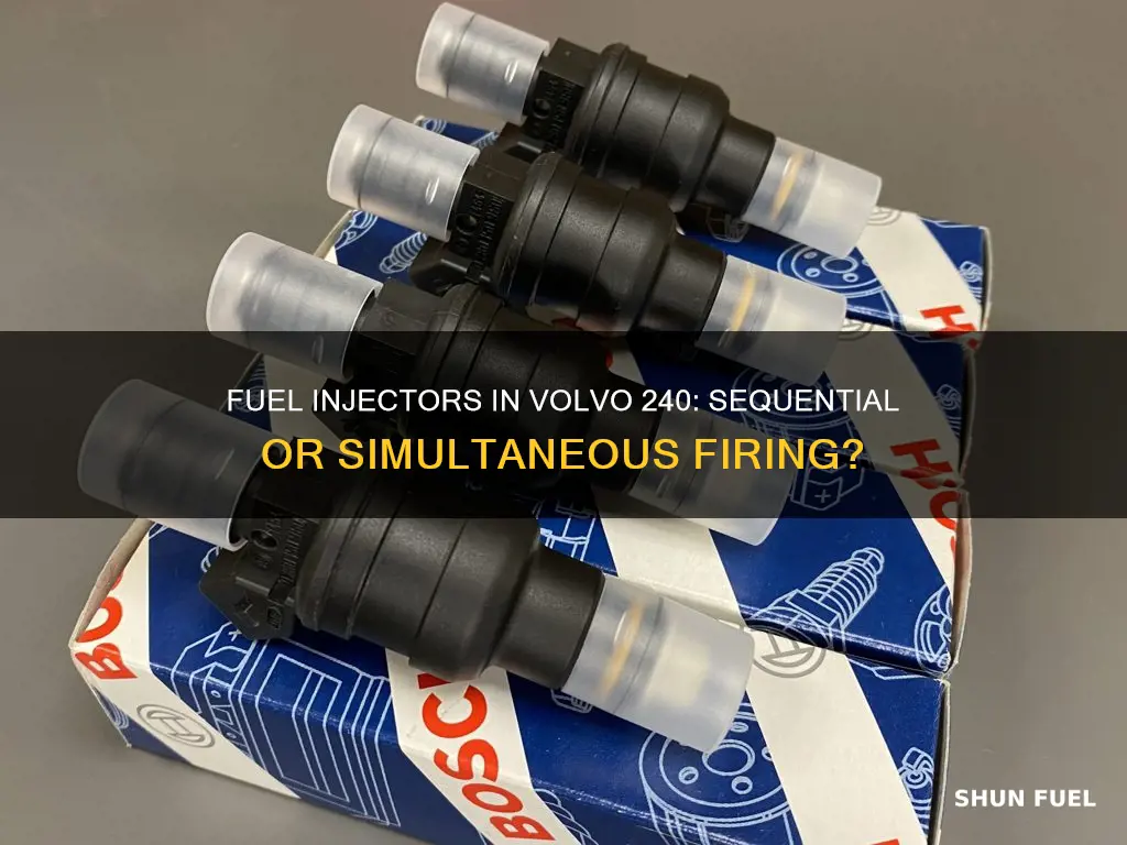 do the volvo 240 fuel injectors all fire at once