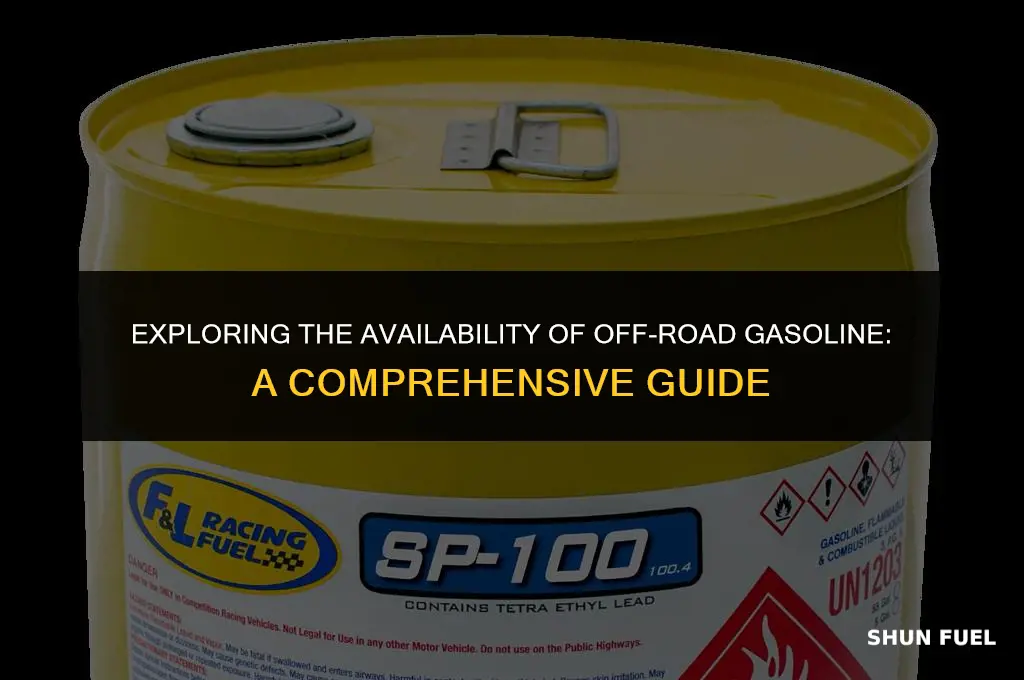 do they make off road gasoline