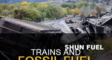 do trains burn fossil fuels