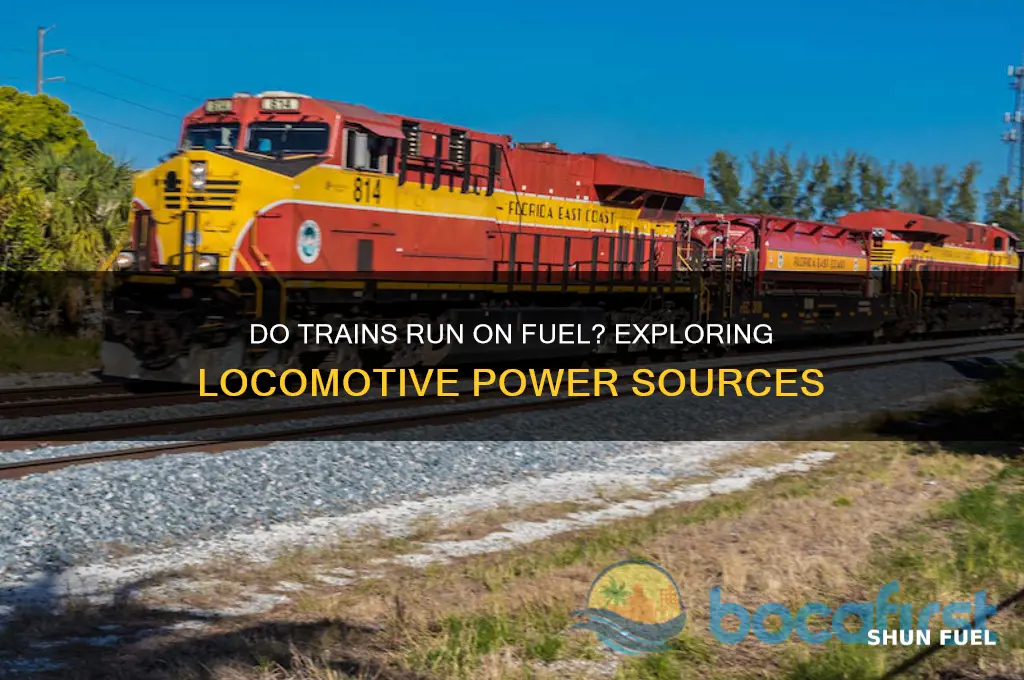 do trains run on fuel