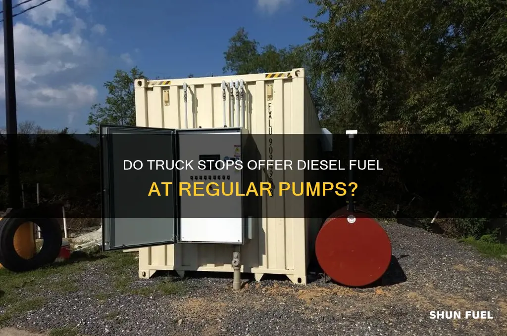 do truck stops have deisel fuel at the normal pumps