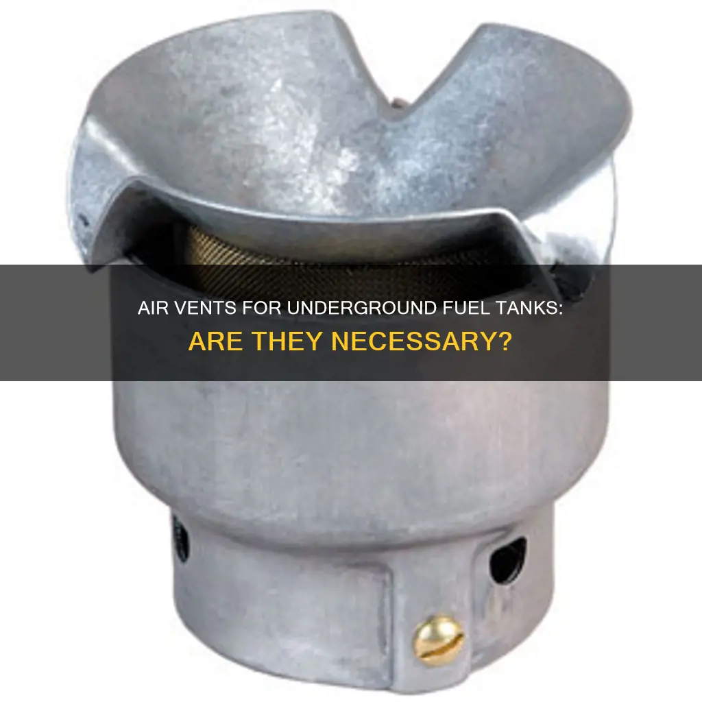 do underground fuel tanks have air ents