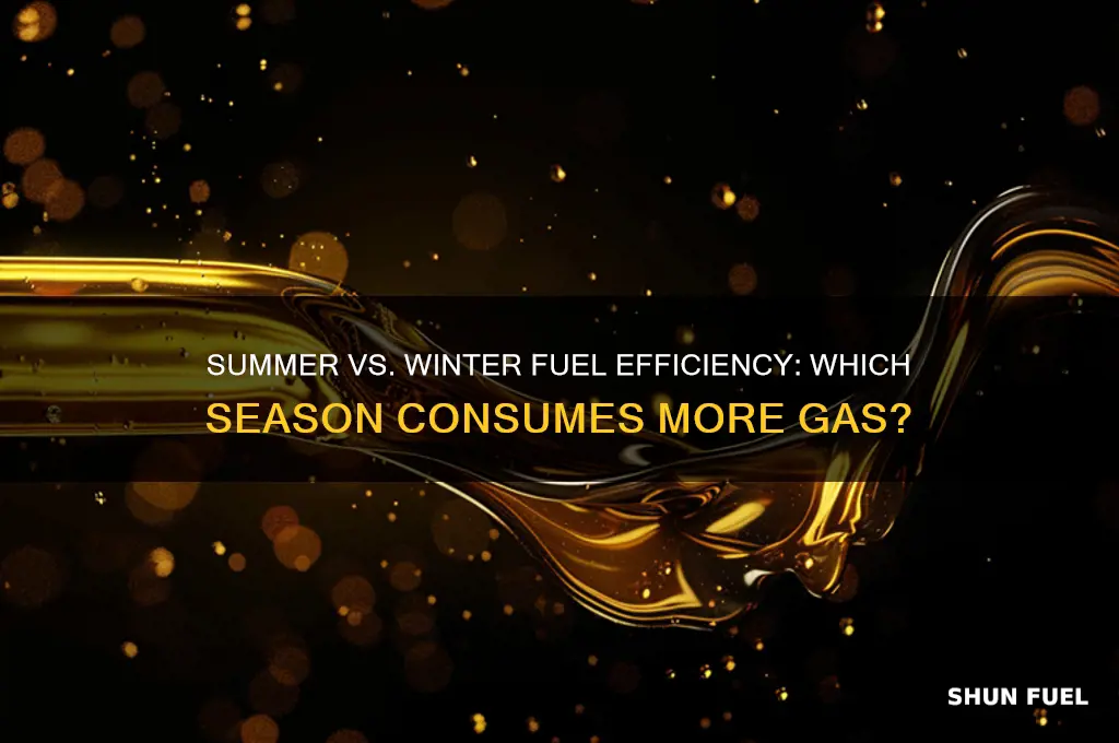 do vehicles use more fuel in summer or winter