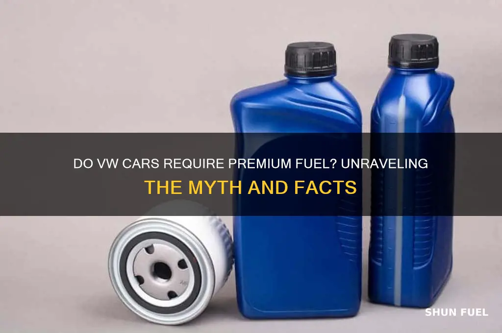 do vw require premium fuel