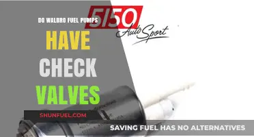 Do Walbro Fuel Pumps Have Check Valves? A Detailed Guide