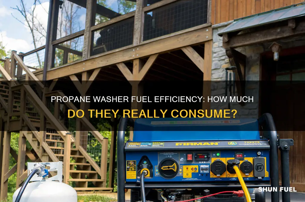 do washers use a lot of propane fuel