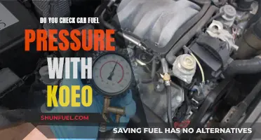 Fuel Pressure Check: KOEO Method for Your Car