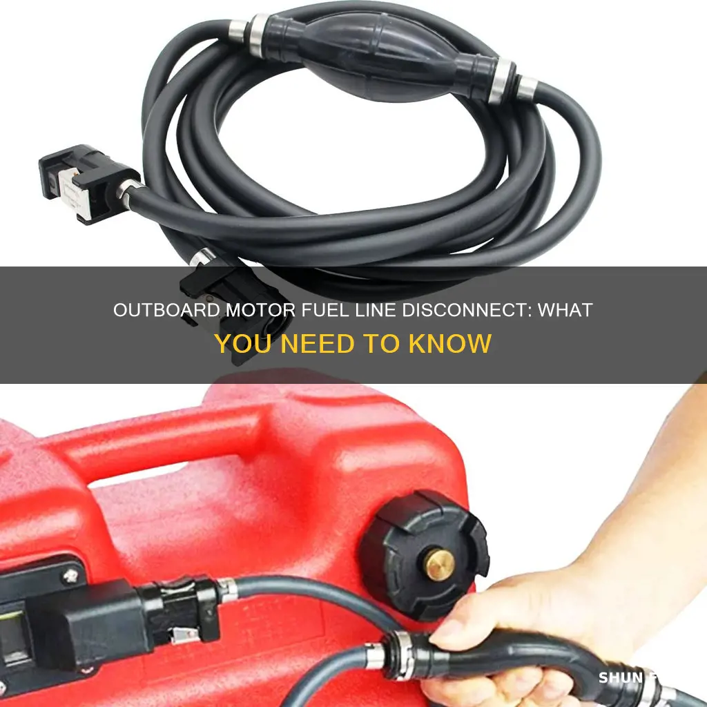 do you disconnect fuel lines on a outboard motor