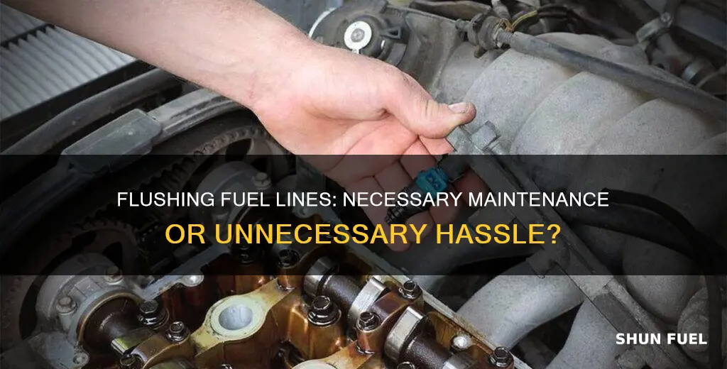 do you have to flush your fuel lines