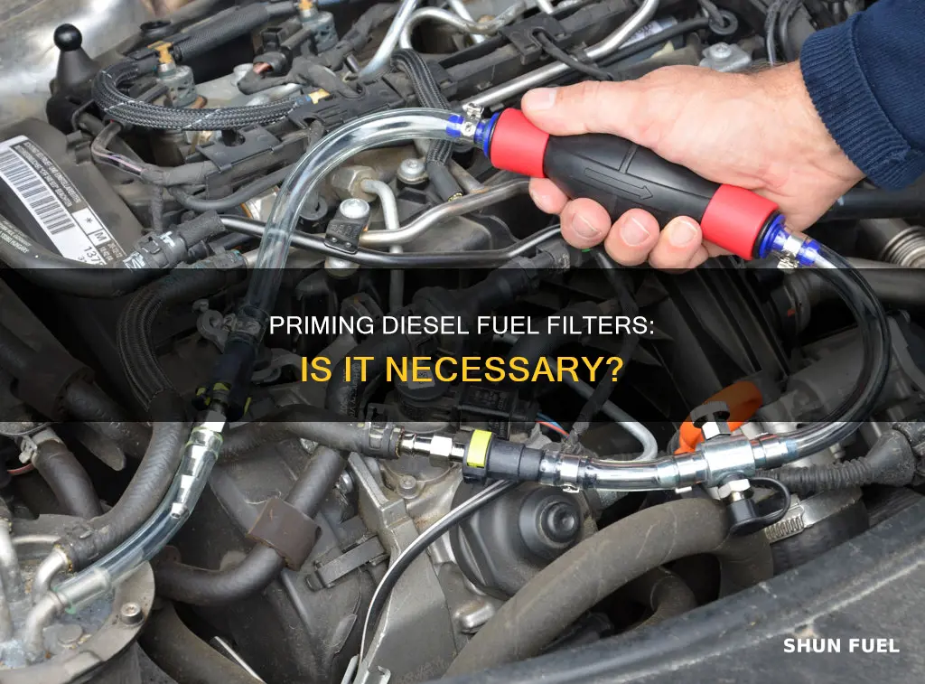 do you have to prime diesel fuel filter