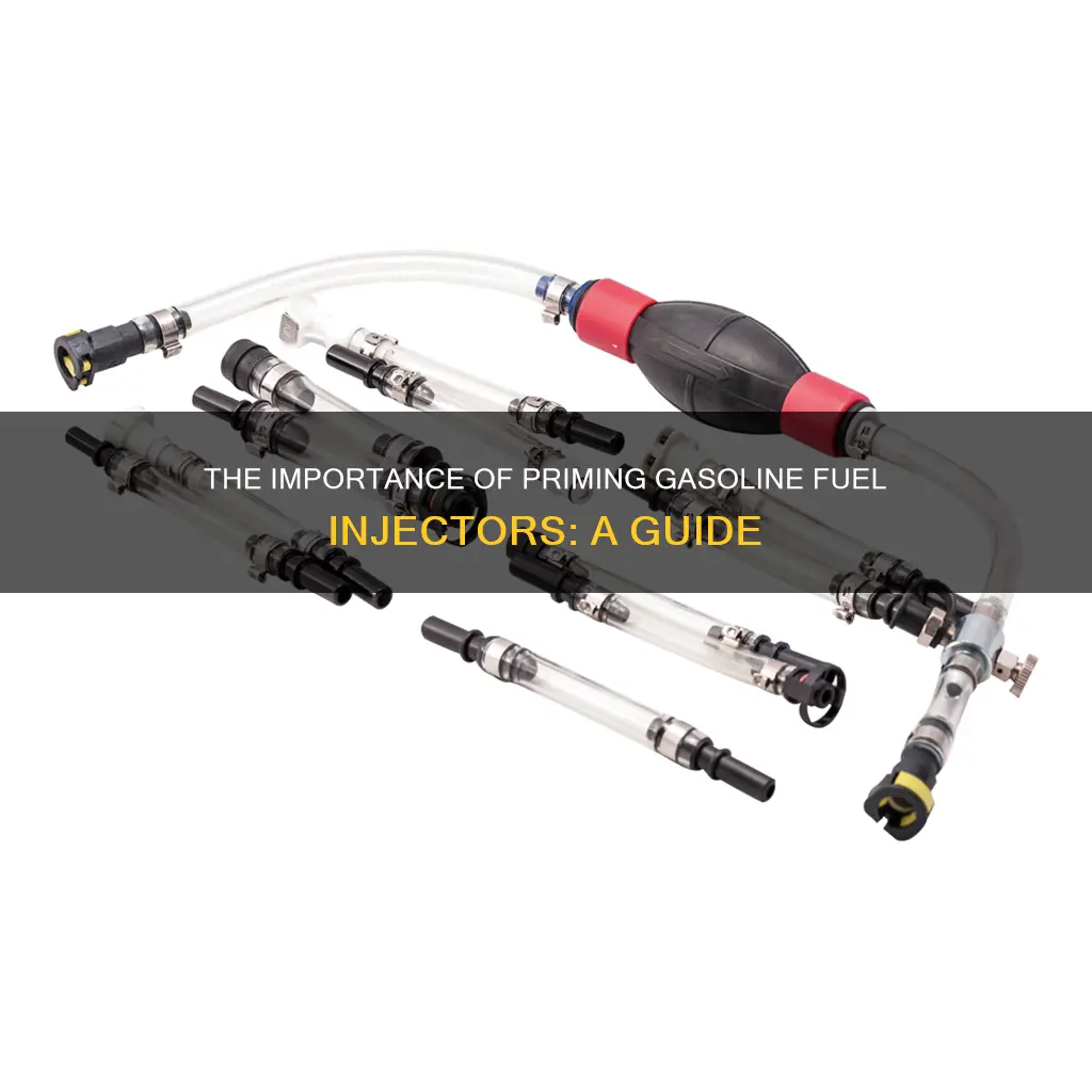 do you have to prime gasoline fuel injectors