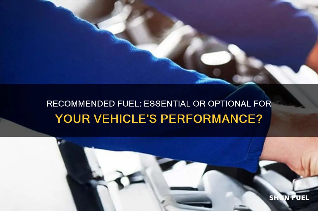 do you have to use recomended fuel