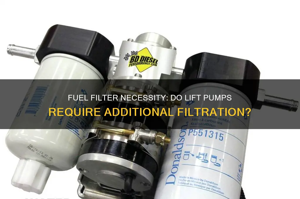 do you need a fuel filter with a lift pump