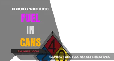 Storing Fuel in Cans: Placard Requirements and Safety Tips