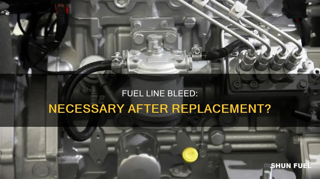 do you need to bleed fuel lines after replacing