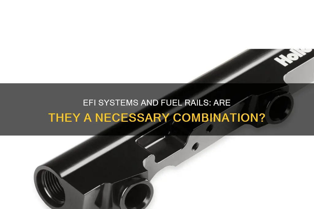 do you need to use fuel rails with efi systems